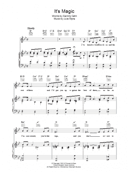 page one of It's Magic (Piano, Vocal & Guitar Chords)