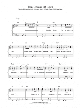 page one of The Power Of Love (Beginner Piano (Abridged))