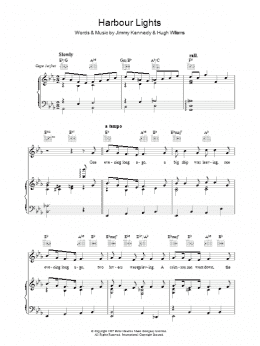 page one of Harbour Lights (Piano, Vocal & Guitar Chords)