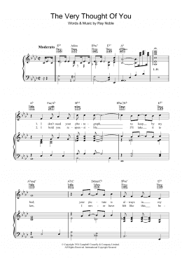 page one of The Very Thought Of You (Piano, Vocal & Guitar Chords)