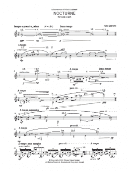 page one of Nocturne (Violin Solo)