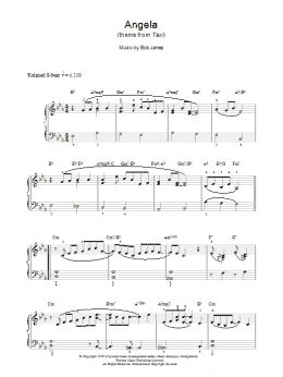 page one of Angela (Piano Solo)