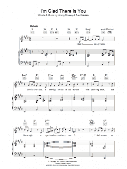 page one of I'm Glad There Is You (In This World Of Ordinary People) (Piano, Vocal & Guitar Chords)