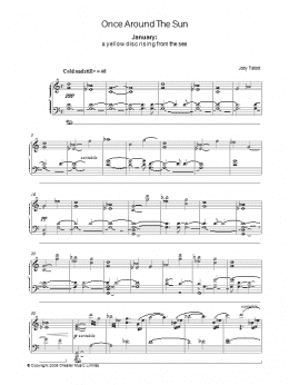 page one of January (from Once Around The Sun) (Piano Solo)