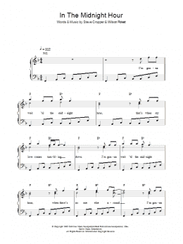 page one of In The Midnight Hour (Piano, Vocal & Guitar Chords)