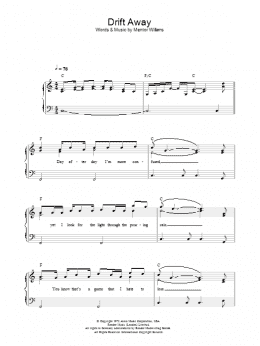 page one of Drift Away (Easy Piano)