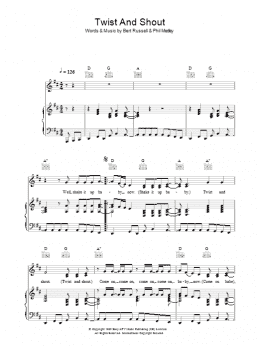 page one of Twist And Shout (Piano, Vocal & Guitar Chords (Right-Hand Melody))