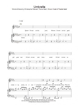 page one of Umbrella (Piano, Vocal & Guitar Chords)