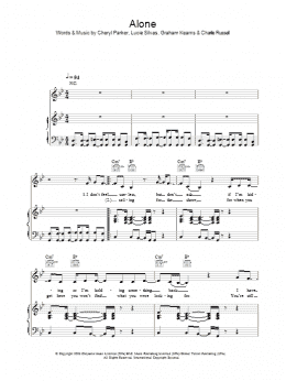 page one of Alone (Piano, Vocal & Guitar Chords)