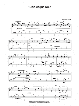 page one of Humoresque (Piano Solo)