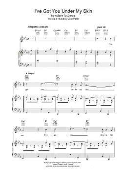 page one of I've Got You Under My Skin (Piano, Vocal & Guitar Chords)