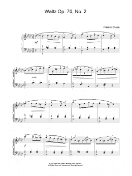 page one of Waltz Op. 70, No. 2 (Piano, Vocal & Guitar Chords)