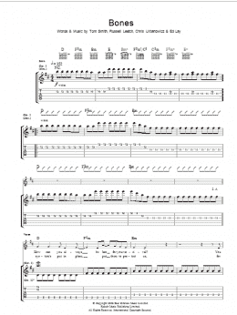 page one of Bones (Guitar Tab)