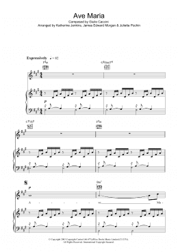 page one of Ave Maria (Piano, Vocal & Guitar Chords)