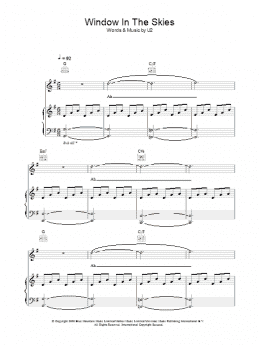 page one of Window In The Skies (Piano, Vocal & Guitar Chords)