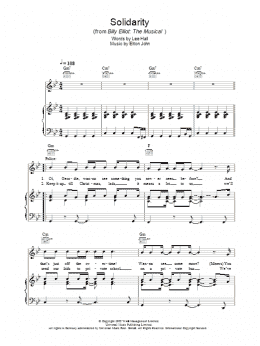 page one of Solidarity (Piano, Vocal & Guitar Chords)