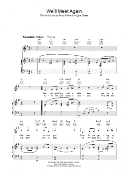 page one of We'll Meet Again (Piano, Vocal & Guitar Chords)