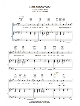 page one of Embarrassment (Piano, Vocal & Guitar Chords)