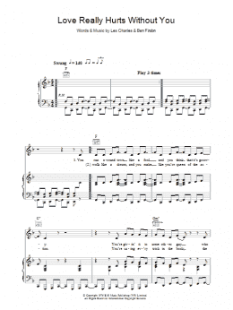 page one of Love Really Hurts Without You (Piano, Vocal & Guitar Chords)