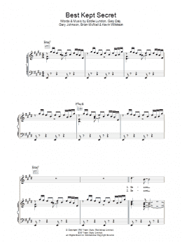 page one of Best Kept Secret (Piano, Vocal & Guitar Chords)