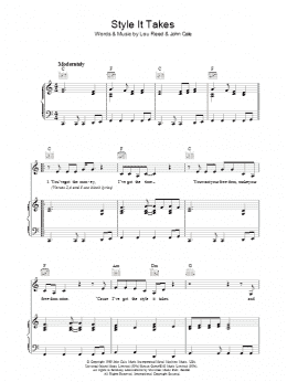 page one of Style It Takes (Piano, Vocal & Guitar Chords)