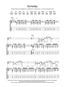 page one of Someday (Guitar Tab)