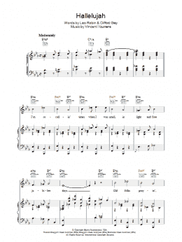 page one of Hallelujah (Piano, Vocal & Guitar Chords)