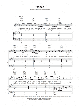 page one of Roses (Piano, Vocal & Guitar Chords)