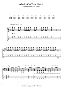 page one of What's On Your Radio (Guitar Tab)