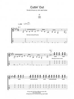 page one of Cuttin' Out (Guitar Tab)