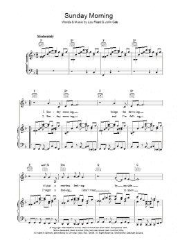 page one of Sunday Morning (Piano, Vocal & Guitar Chords)