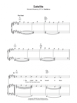 page one of Satellite (Piano, Vocal & Guitar Chords)