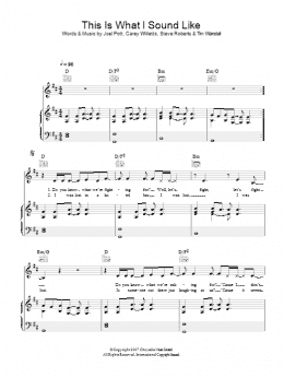 page one of This Is What I Sound Like (Piano, Vocal & Guitar Chords)