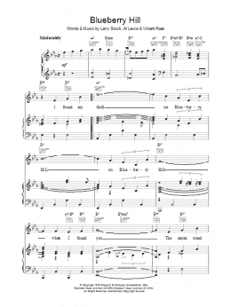 page one of Blueberry Hill (Piano, Vocal & Guitar Chords)