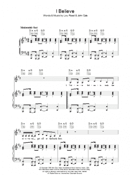 page one of I Believe (Piano, Vocal & Guitar Chords)