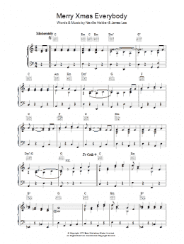 page one of Merry Xmas Everybody (Piano Solo)