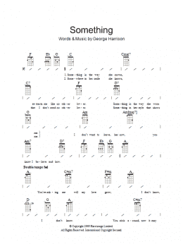 page one of Something (Ukulele Chords/Lyrics)