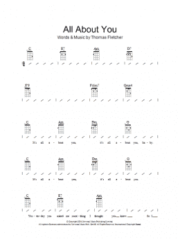 page one of All About You (Ukulele Chords/Lyrics)