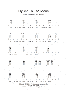 page one of Fly Me To The Moon (In Other Words) (Ukulele Chords/Lyrics)