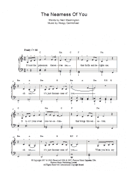 page one of The Nearness Of You (Easy Piano)