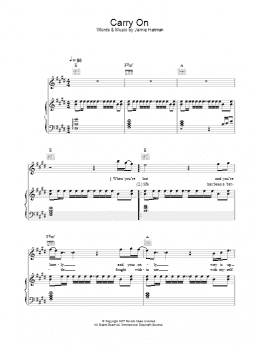 page one of Carry On (Piano, Vocal & Guitar Chords)