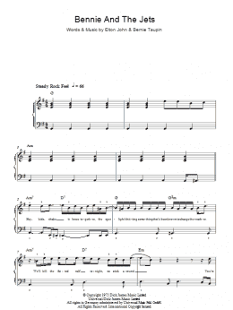 page one of Bennie And The Jets (Easy Piano)