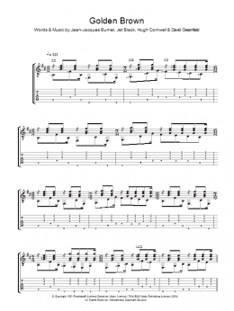 page one of Golden Brown (Guitar Tab)