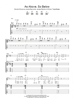page one of As Above So Below (Guitar Tab)