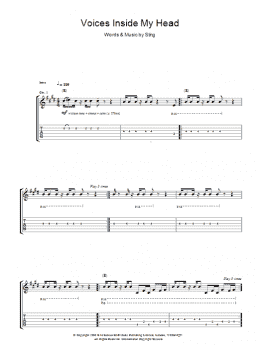 page one of Voices Inside My Head (Guitar Tab)