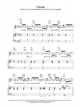 page one of Home (Piano, Vocal & Guitar Chords)