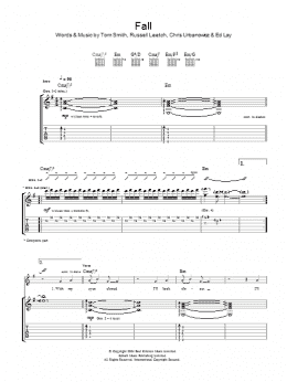 page one of Fall (Guitar Tab)