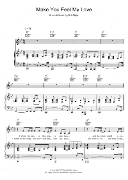 page one of Make You Feel My Love (Piano, Vocal & Guitar Chords)