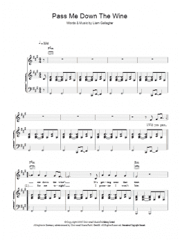 page one of Pass Me Down The Wine (Piano, Vocal & Guitar Chords)