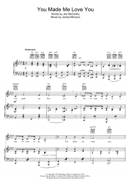 page one of You Made Me Love You (I Didn't Want To Do It) (Piano & Vocal)